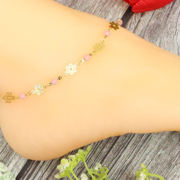 "Elegant Handmade Anklet – Delicate Jewelry for Women, MAR091052 - Picture 10 of 10